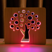 Светильник ночник ArtEco Light из дерева LED "Деревце" с пультом и регулировкой цвета, двойной RGB Светильник ночник ArtEco Light из дерева LED "Деревце" с пультом и регулировкой цвета, двойной RGB
