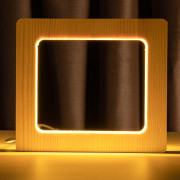 Светильник ночник ArtEco Light из дерева LED "Квадрат" с пультом и регулировкой света, цвет теплый белый Светильник ночник ArtEco Light из дерева LED "Квадрат" с пультом и регулировкой света, цвет теплый белый
