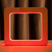 Светильник ночник ArtEco Light из дерева LED "Квадрат" с пультом и регулировкой цвета, RGB Светильник ночник ArtEco Light из дерева LED "Квадрат" с пультом и регулировкой цвета, RGB