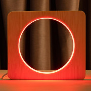 Светильник ночник ArtEco Light из дерева LED "Круг" с пультом и регулировкой цвета, RGB Светильник ночник ArtEco Light из дерева LED "Круг" с пультом и регулировкой цвета, RGB