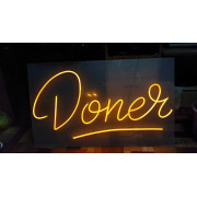 Неоновая вывеска Doner (1000х600) Неоновая вывеска Doner (1000х600)