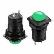 Кнопка нажимная зеленая 12.7мм 1.5А 250В с фиксацией ON-OFF DS-226 SPST 2pin Daier Кнопка нажимная зеленая 12.7мм 1.5А 250В с фиксацией ON-OFF DS-226 SPST 2pin Daier