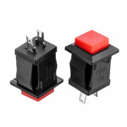 Кнопка нажимная красная 10.9мм 3А 250В без фиксации OFF-(ON) DS-430 SPST 2pin Daier Кнопка нажимная красная 10.9мм 3А 250В без фиксации OFF-(ON) DS-430 SPST 2pin Daier