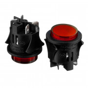 Кнопка нажимная красная 35x28мм 16А 250В без фиксациии OFF-(ON) PS-18-16 SPST 2pin Daier Кнопка нажимная красная 35x28мм 16А 250В без фиксациии OFF-(ON) PS-18-16 SPST 2pin Daier