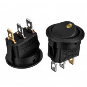 Кнопка переключатель LED желтый 20мм 6А 250В ON-OFF KCD1-101EN-8 Daier Кнопка переключатель LED желтый 20мм 6А 250В ON-OFF KCD1-101EN-8 Daier