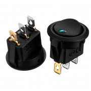 Кнопка переключатель LED зеленый 20мм 6А 250В ON-OFF KCD1-101EN-8 Daier Кнопка переключатель LED зеленый 20мм 6А 250В ON-OFF KCD1-101EN-8 Daier