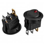 Кнопка переключатель LED красная 20мм 6А 250В ON-(OFF) KCD1-101EN-8 Daier Кнопка переключатель LED красная 20мм 6А 250В ON-(OFF) KCD1-101EN-8 Daier