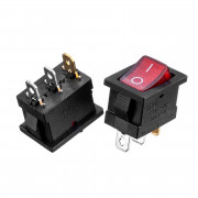 Переключатель KCD1-101N-2, ON-OFF, (3pin) красный Переключатель KCD1-101N-2, ON-OFF, (3pin) красный