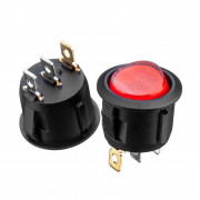 Переключатель KCD1-101N-5, ON-OFF, (3pin) красный Переключатель KCD1-101N-5, ON-OFF, (3pin) красный