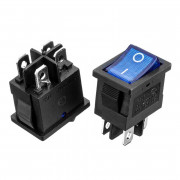 Кнопка переключатель синяя 13x10.2мм 6А 250В ON-OFF KCD1-201N-4 4pin Daier Кнопка переключатель синяя 13x10.2мм 6А 250В ON-OFF KCD1-201N-4 4pin Daier