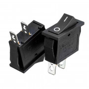 Кнопка переключатель черная 28x10.5мм 15А 250В ON-(OFF) KCD3-101 2pin Daier Кнопка переключатель черная 28x10.5мм 15А 250В ON-(OFF) KCD3-101 2pin Daier