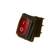 Переключатель KCD1-2-101NW 220V красный Переключатель KCD1-2-101NW 220V красный