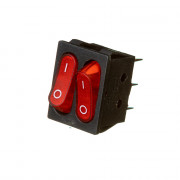 Переключатель KCD2-5-2101N 220V красный Переключатель KCD2-5-2101N 220V красный