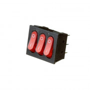 Переключатель KCD2-3101N 220V красный Переключатель KCD2-3101N 220V красный