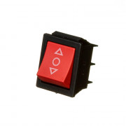 Переключатель KCD2-203 ON-OFF-ON (6pin) Красный Daier Переключатель KCD2-203 ON-OFF-ON (6pin) Красный Daier