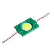 Светодиодный модуль СОВ 12 V зеленый 1led 2.4W круг IP65 Светодиодный модуль СОВ 12 V зеленый 1led 2.4W круг IP65