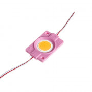 Светодиодный модуль СОВ 12 V розовый 1led 2.4W круг IP65 Светодиодный модуль СОВ 12 V розовый 1led 2.4W круг IP65