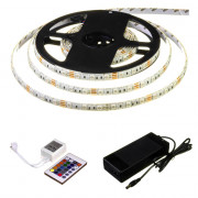 Светодиодная LED лента 12V RGB герметичная c пультом (5 метров) Светодиодная LED лента 12V RGB герметичная c пультом (5 метров)